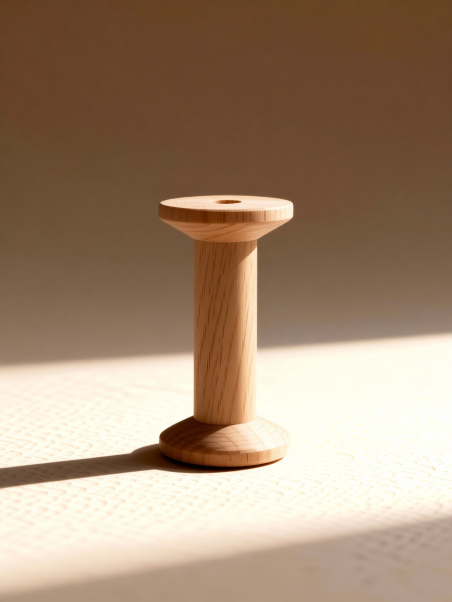 Embroidery Craft - 4-delige set houten spoelhouders, stevige, onafgewerkte