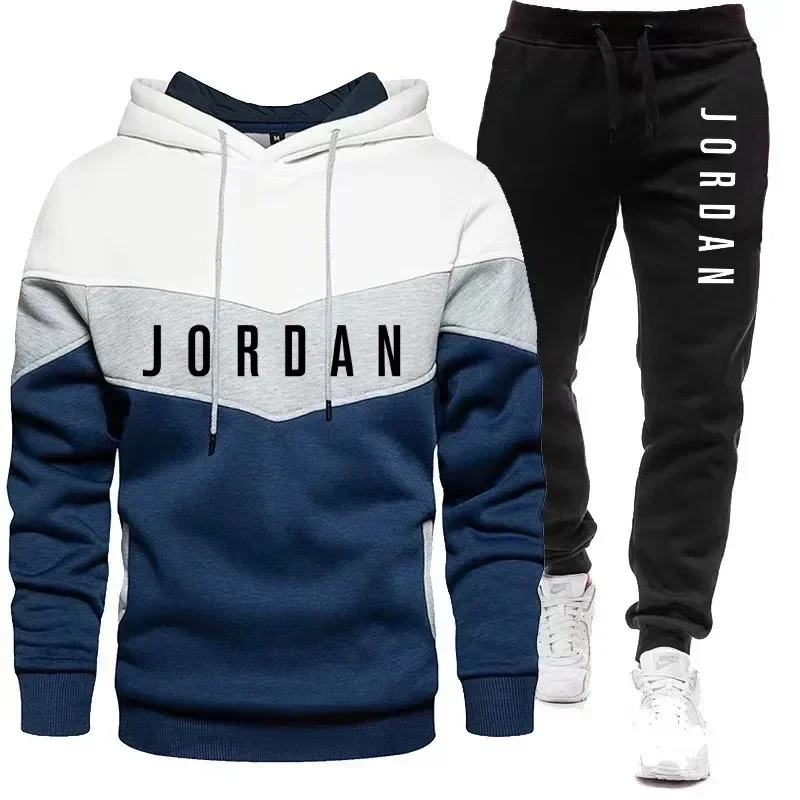 Embellish Knit - Heren Jordan Letter Print Trainingspak Kleurblok