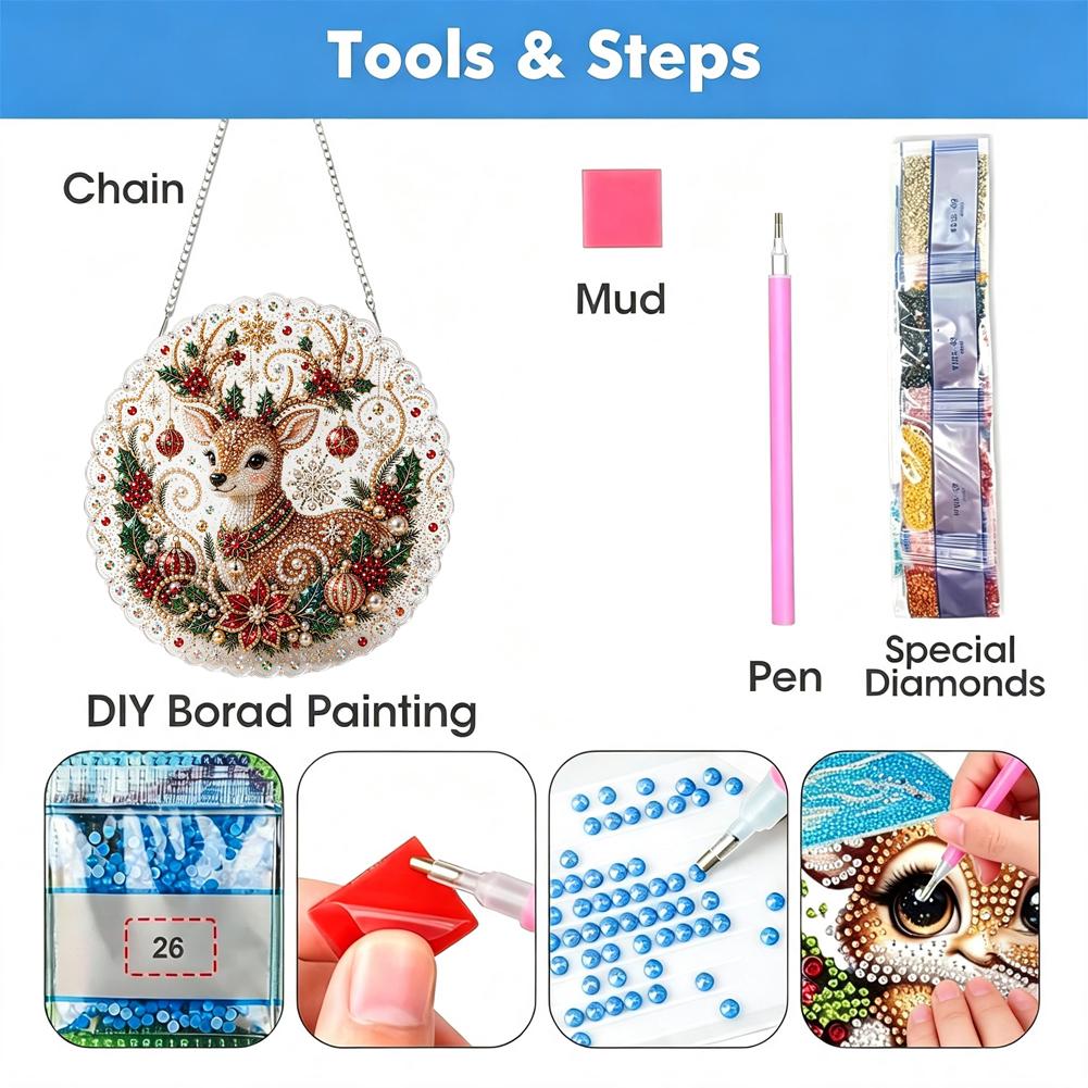 Kerst Parel Diamant Schilderij - Pearl Trim Chain recensie en prijs