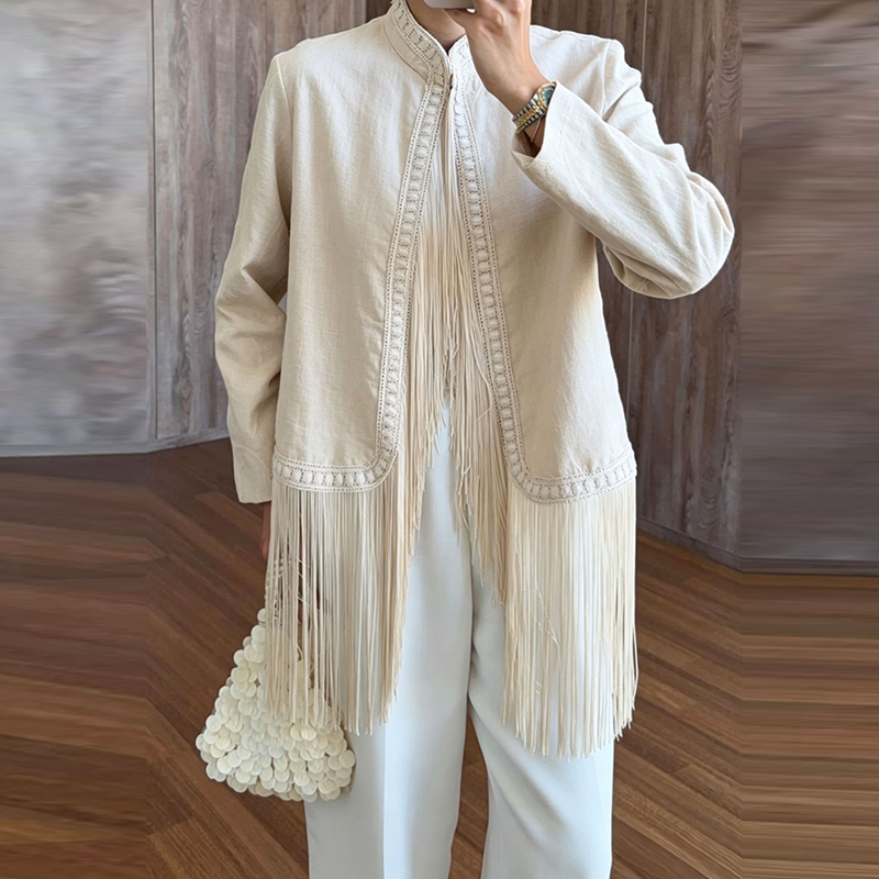 Top met geborduurde rand, opst - Tassel Fringe Trim recensie en prijs