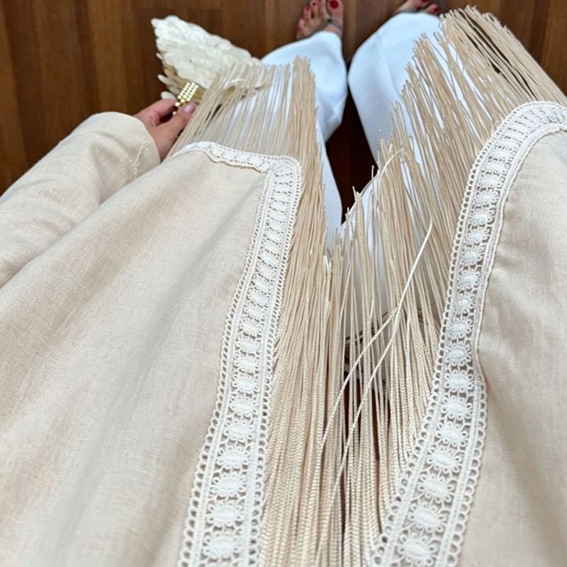 Top met geborduurde rand, opst - Tassel Fringe Trim recensie en prijs